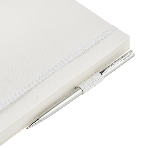 Ежедневник недатированный А5 Гранд на резинке, белый - рис 3.