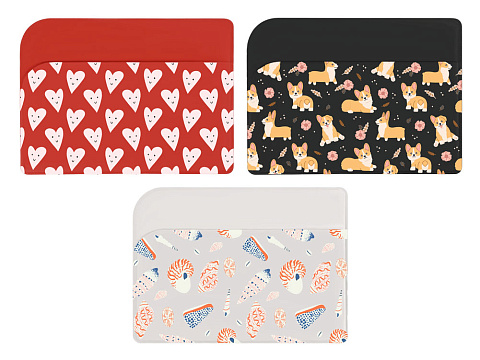 Картхолдер для 3-х карт с возможностью полноцветной  УФ-печати, софт-тач - рис 2.