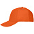 Бейсболка Classic, оранжевая с белым кантом - миниатюра - рис 3.