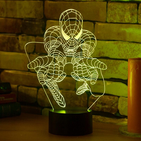 3D лампа Человек Паук - рис 3.