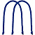 Ручки Corda для пакета L, синие - миниатюра - рис 2.