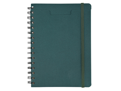 Ежедневник недатированный на гребне А5 Pragmatic, темно-зеленый - рис 4.
