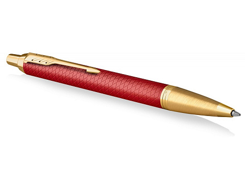 Шариковая ручка Parker IM Premium K318  Red GT, стержень: M, цвет чернил: blue, в подарочной упаковке. - рис 3.