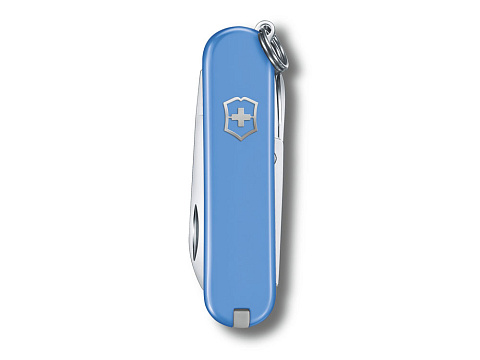 Нож-брелок VICTORINOX Classic SD Colors Summer Rain, 58 мм, 7 функций, голубой - рис 2.