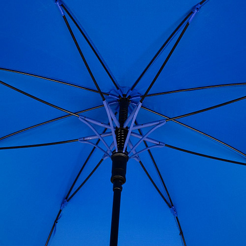 Зонт-трость Undercolor с цветными спицами, голубой - рис 4.