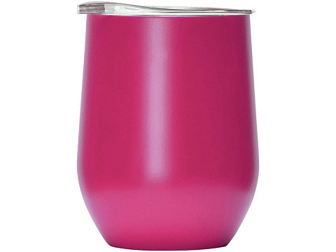 Вакуумная термокружка Sense, непротекаемая крышка, крафтовая упаковка, розовый - рис 3.