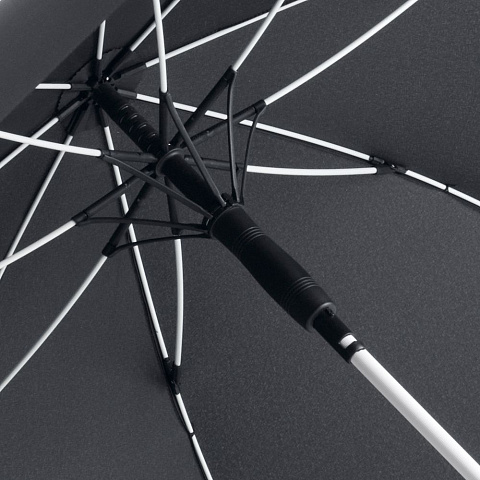 Зонт-трость с цветными спицами Color Style, белый - рис 3.