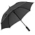 Зонт-трость Jenna, черный с серым - миниатюра