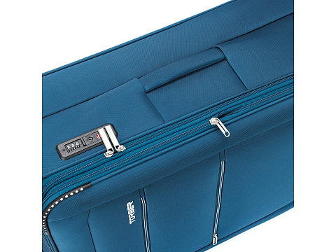 Чемодан TORBER ВИВИ, синий, полиэстер, 48 х 28 х 78 см, 89 л - рис 9.