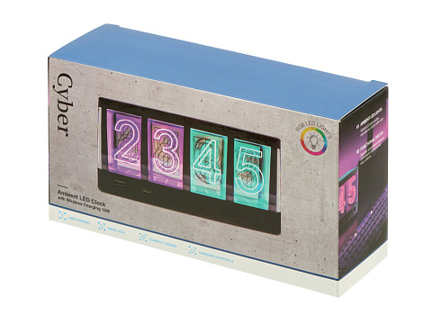 Часы с беспроводной зарядкой Cyber, 10 Вт (Р) - рис 13.