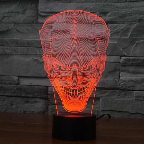 3D светильник Джокер - рис 3.