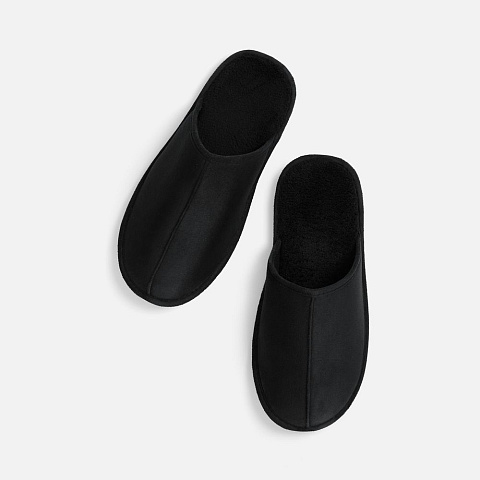 Тапочки домашние Norridge, черные - рис 3.