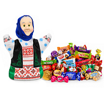 Игрушка Би-Ба-Бо Бабка - новогодний подарок «Январская улыбка», классический 300 г.