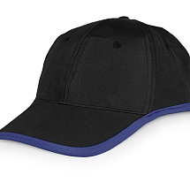Бейсболка Solo, черный/синий