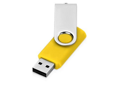 Флеш-карта USB 2.0 32 Gb Квебек, желтый - рис 2.