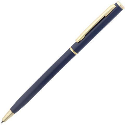 Ручка шариковая Hotel Gold, ver.2, матовая синяя - рис 2.