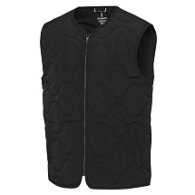 Quartz утепленный жилет унисекс из переработанного материала GRS - сплошной черный