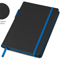 Бизнес блокнот Bossy Junior с цветным срезом, твердая обложка, 96 листов, черный и синий