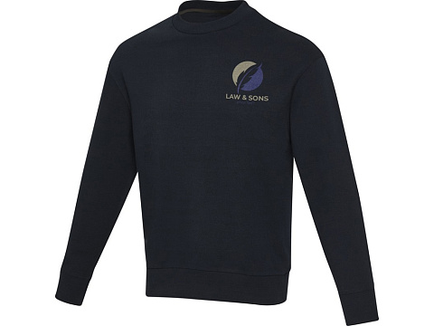 Jet унисекс Aware™ свитер с круглым вырезом из переработанных материалов - Темно - синий - рис 4.