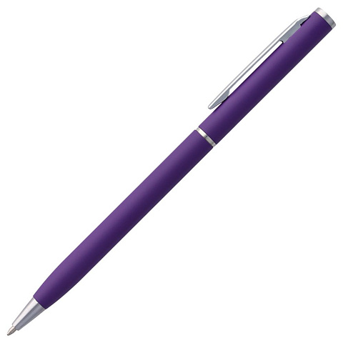 Ручка шариковая Hotel Chrome, ver.2, матовая фиолетовая - рис 4.