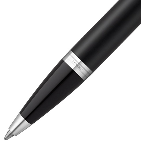 Ручка шариковая Parker IM Essential Muted Black CT, черная - рис 4.