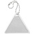 Светоотражатель Spare Care, треугольник, серебристый - миниатюра
