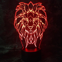 3D светильник Лев