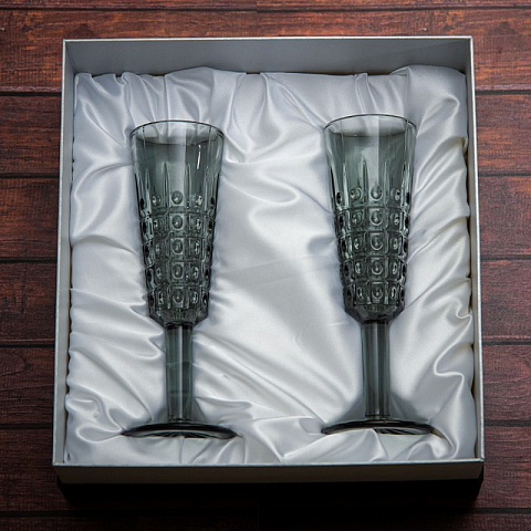 Набор бокалов для шампанского Винтаж (2 шт) - рис 2.