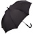 Зонт-трость Fashion, черный - миниатюра