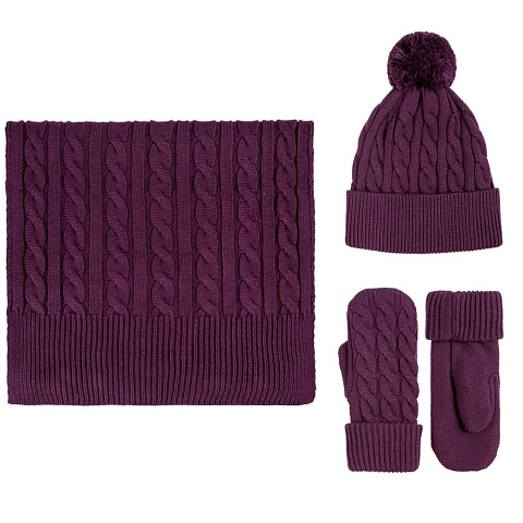 Шапка Heat Trick, баклажановая - рис 5.