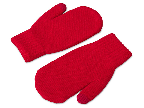 Подарочный набор с варежками, шарфом и термосом,красный - рис 7.