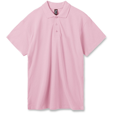 Рубашка поло мужская Summer 170, розовая - рис 2.