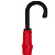 Зонт-трость Undercolor с цветными спицами, красный - миниатюра - рис 6.