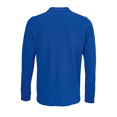 Рубашка поло с длинным рукавом Prime LSL, ярко-синяя (royal) - рис 4.