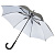 Зонт-трость Wind, серебристый - миниатюра