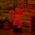 3D лампа Розовый пони - миниатюра - рис 7.
