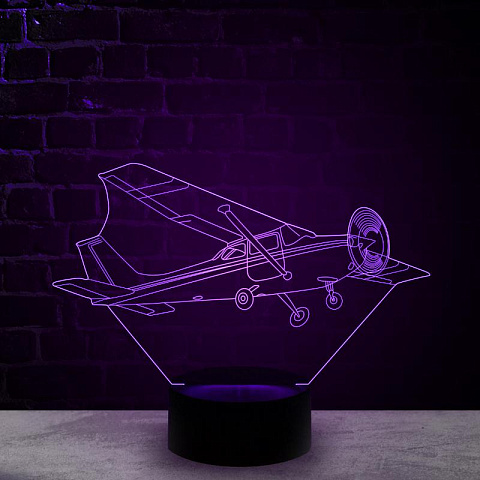 3D светильник Самолет Цессна - рис 4.