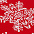 Новогодний плед Снежная зима (красный) - миниатюра - рис 4.