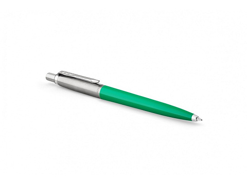 Шариковая ручка Parker Jotter, цвет GREEN, цвет чернил синий, толщина линии M , в подарочной коробке - рис 4.