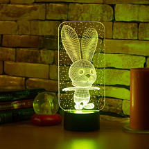 3D лампа Зайчонок