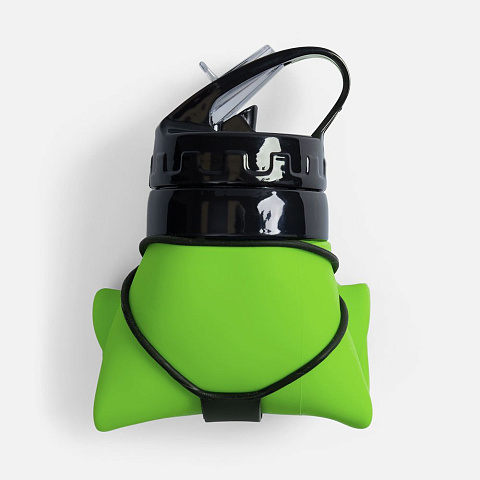 Складная бутылка для воды Langfossen, зеленое яблоко - рис 3.