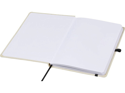 Блокнот в твердом переплете Tutico из органического хлопка, натуральный/черный - рис 5.