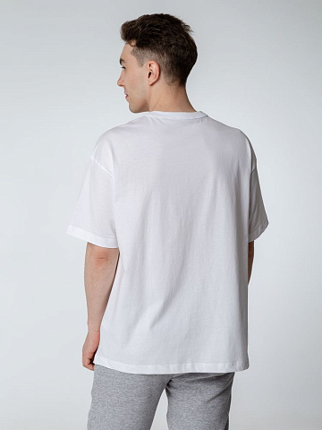 Футболка оверсайз мужская Boxy Men, бежевая (льняная) - рис 7.