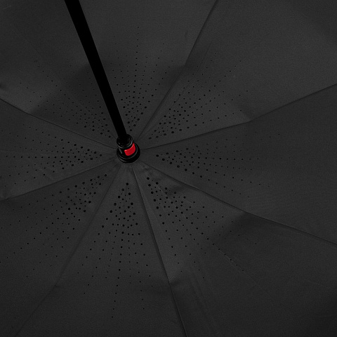 Зонт наоборот Style, трость, черный - рис 6.