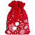 Новогодняя сумка для подарка Зимние узоры (28х40) - миниатюра