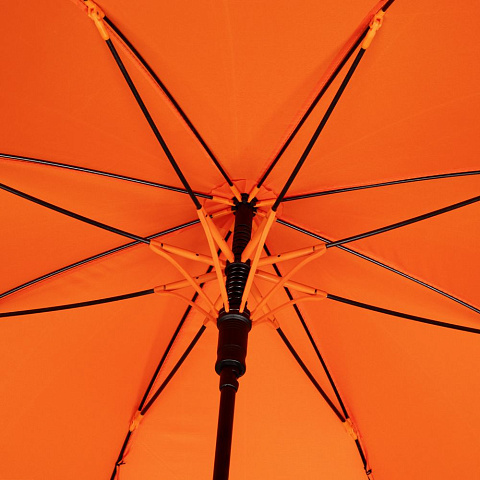 Зонт-трость Undercolor с цветными спицами, оранжевый - рис 4.
