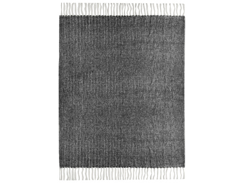 Плед Warmy с шерстью, темно-серый - рис 6.