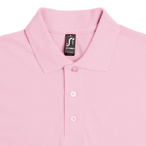 Рубашка поло мужская Summer 170, розовая - рис 4.