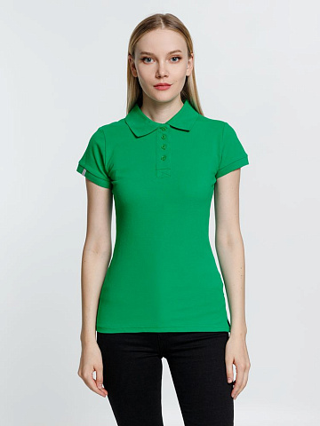 Рубашка поло женская Virma Premium Lady, зеленая - рис 4.