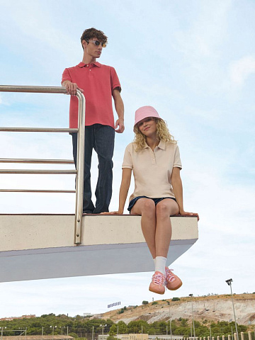 Рубашка поло унисекс Pacific, серая - рис 6.